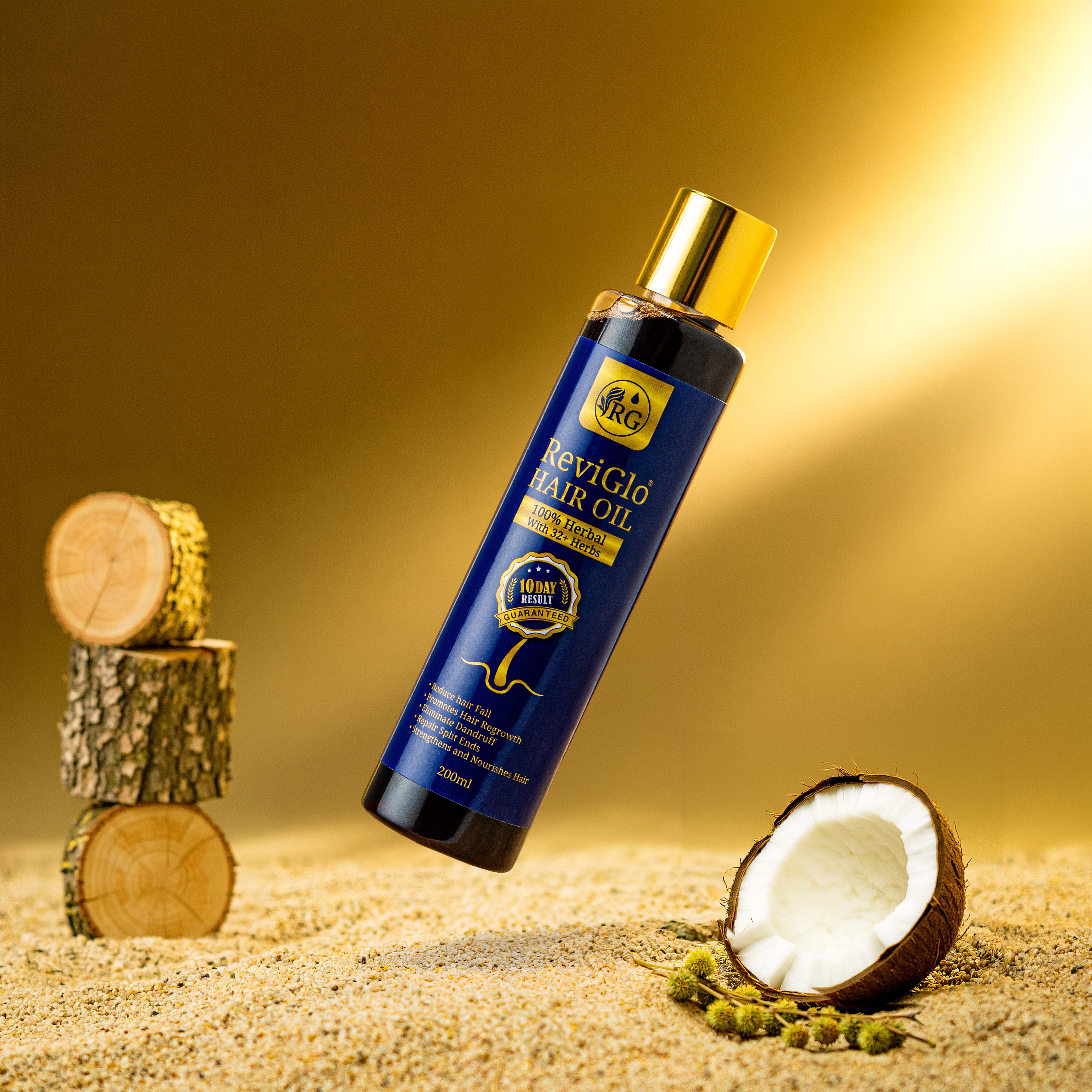 Pack of 2 ReviGlo Herbal Hair Oil – 200ml