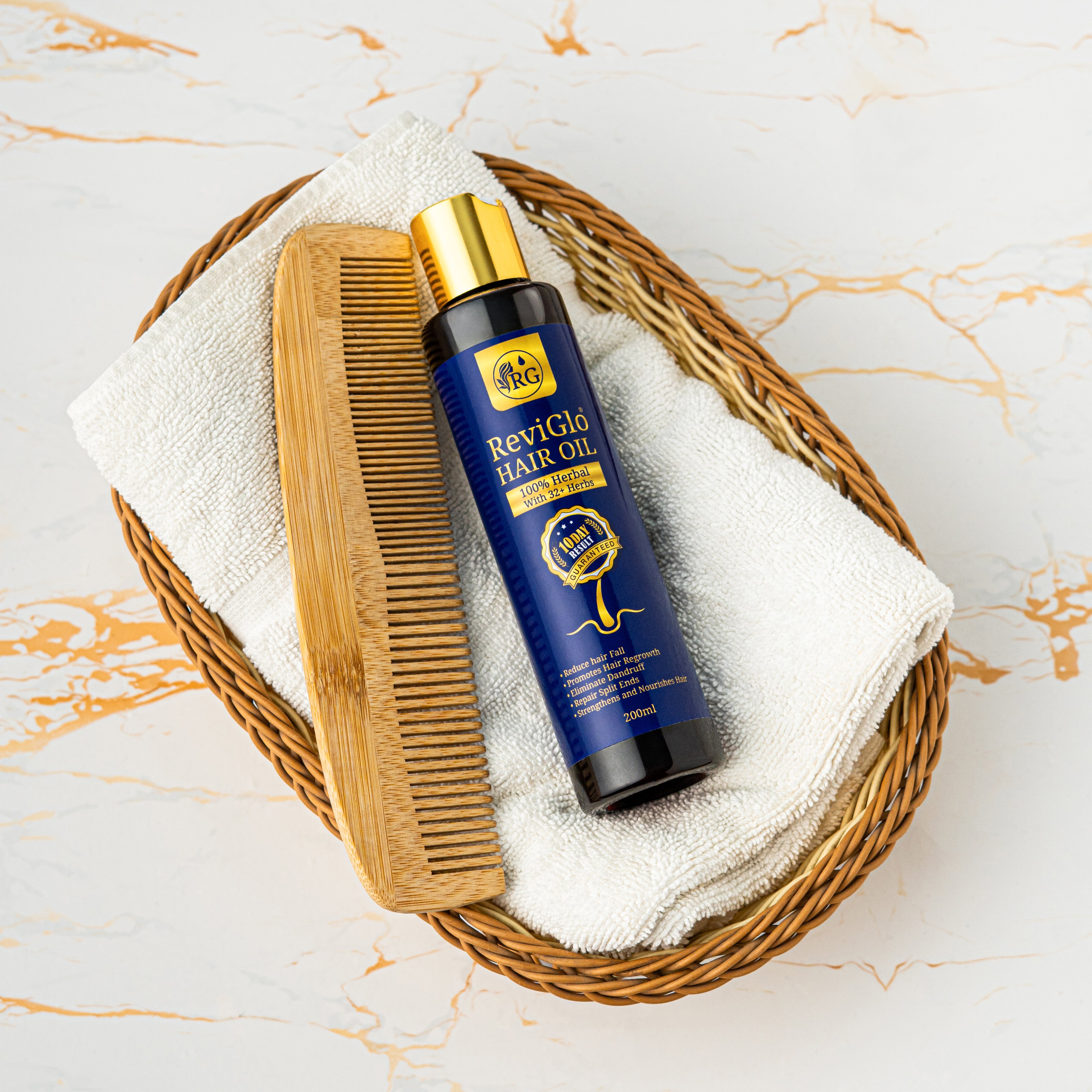 Pack of 2 ReviGlo Herbal Hair Oil – 200ml