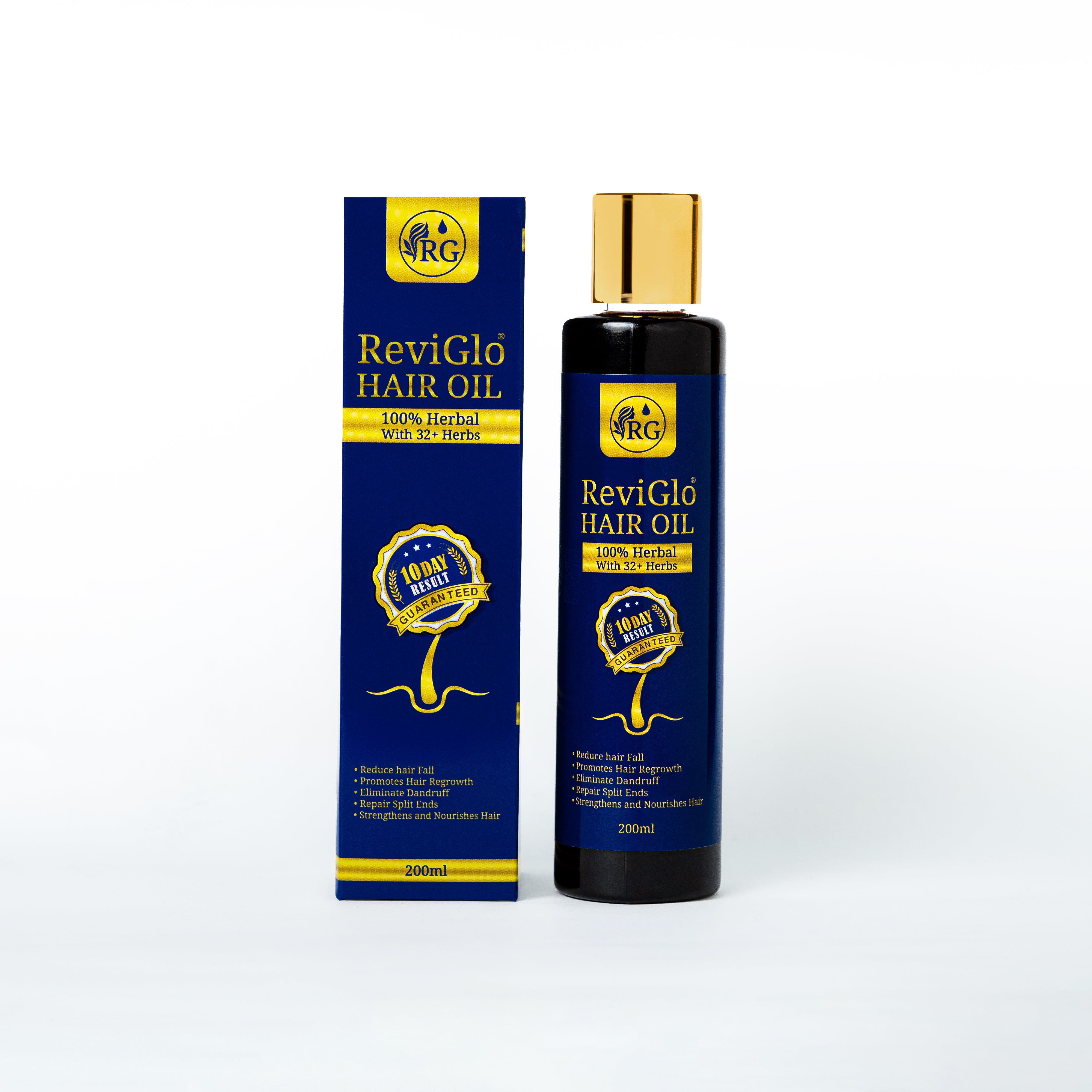 Pack of 2 ReviGlo Herbal Hair Oil – 200ml